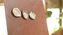 Check the quality of the refrigerator magnets Stock Footage