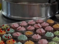 wool cake Stock Footage