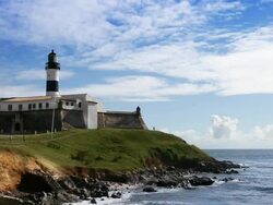 Farol da Barra in Salvador Stock Footage