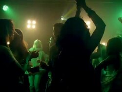 People dacing in disco Stock Footage