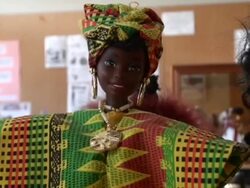Black Barbie collection shows doll's multicultural Stock Footage