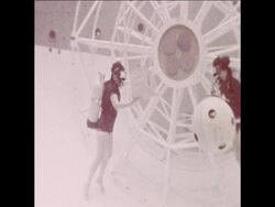 UPITN 23 12 75 WOMEN TESTED FOR SPACESHUTTLE PROGRAMME News Clip