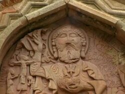 MS TU View of Noravank monastery and gorge, Armenia / Armenia Stock Footage