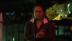 Flamenco singer performing Stock Footage
