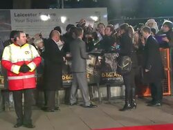 UK Defiance European Premiere Stock Footage