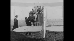 The Prince of Wales departs Marseilles in a single-engine biplane as he heads home from his trip to Africa News Clip