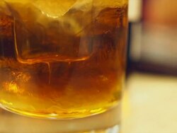 Cold alchohol drink close-up Stock Footage