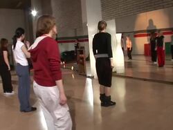 HD STEADYCAM: Hip Hop Dancing Class Stock Footage