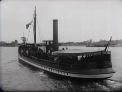 A boat trip for soldiers, legionnaires and members of the NSKK Stock Footage
