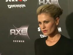 Anna Paquin at the AXE Shower Presents The World Premiere Of 'Scream 4' at Hollywood CA. (Footage by WireImage Video/GettyImages) Stock Footage