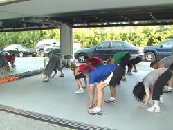 Kate Lang Johnson, Kara Taitz at the Muscle Milk Women's Fitness Retreat at Beverly Hills CA. (Footage by WireImage Video/GettyImages) Stock Footage