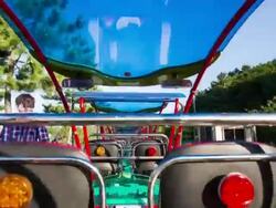 Railroad track of rail bike Stock Footage