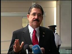 Ousted Honduran president meets US Secretary of State News Clip