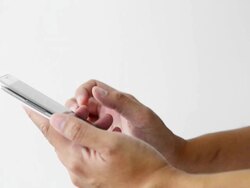 Tablet, close up Stock Footage