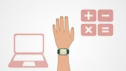 Smart watch with applications Stock Footage