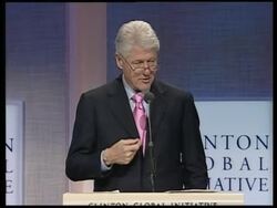 Second day of Clinton Global Initiative conference News Clip