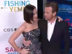 Emily Blunt and Ewan McGregor at Salmon Fishing In The Yemen Los Angeles Premiere on 3/5/2012 in Los Angeles, CA. (Footage by WireImage Video/Getty Images Entertainment Video) Stock Footage