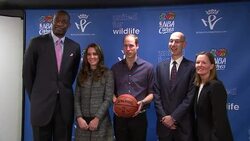 The Duke and Duchess of Cambridge attend NBA event at the Barclays Centre News Clip