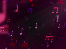 Music Notes Background - Loop Stock Footage