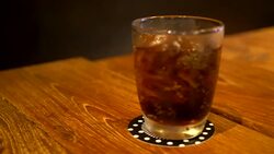 cola in glass Stock Footage