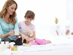 HD: Mother Taking Care About Sick Child Stock Footage