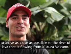 Incredible Lava Kayakers Stock Footage