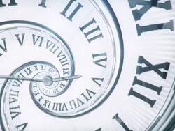 Spiral Clock (Bright, Golden Ratio) - Loop Stock Footage