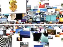 Digital journey on white Stock Footage