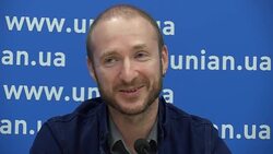 The Eurovision Song Contest winner Jamala press conference in Kiev Stock Footage