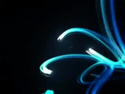 Light Streaks Background Loop - Glowing Blue (Full HD) Stock Footage