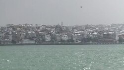 CLEAN : Snow storm and hail in Istanbul News Clip