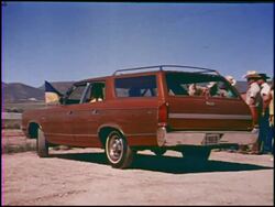 Montage:  1969 AMC Rebel SST station wagon Stock Footage