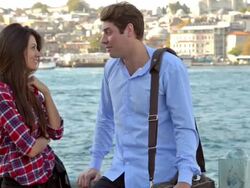 Young multinational couple in Istanbul Stock Footage