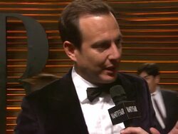 INTERVIEW - Will Arnett at the 2014 Vanity Fair Oscar Party Hosted By Graydon Carter Stock Footage