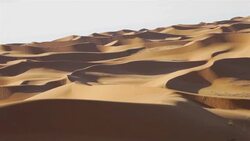 Sand dunes in Tengger Desert/Alashan, Inner Mongolia, China. Stock Footage