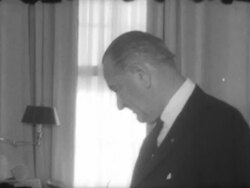 Kenny Cunningham Meets President Lyndon B. Johnson Stock Footage