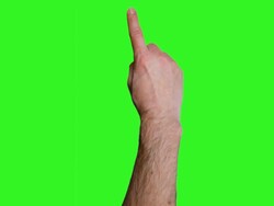Lots of Touchscreen Gestures on Green Screen. HD Stock Footage