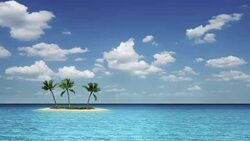 Tropical small island Stock Footage