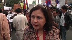 Pakistani Hindus protest against demolition of Hindu Temple News Clip