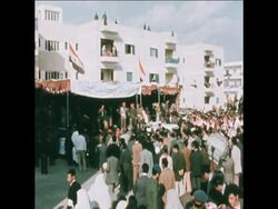 SYND 23 3 76 GADDAFI MAKING SPEECH AFTER CLEARING SLUMS IN TRIPOLI News Clip