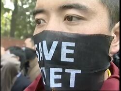 Tibetans march to mark Human Rights Day News Clip