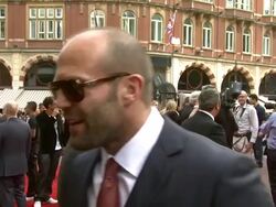 INTERVIEW Jason Statham on how action heroes are weak on the inside, on why it's important, on injuries at the The Expendables UK Premiere at London England. (Footage by WireImage Video/GettyImages) Stock Footage