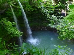 Compton Falls in the Ozark Mountains of Arkansas Stock Footage