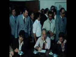 UPITN 25 3 76 TRADE UNION LEADERS MEET News Clip