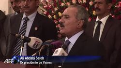 VOICED: Saleh cede oficialmente el poder News Clip
