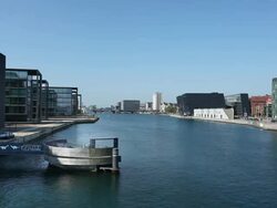 Modern contemporary Copenhagen architecture Stock Footage