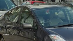 Jeremy Hunt Departs His House in Car News Clip