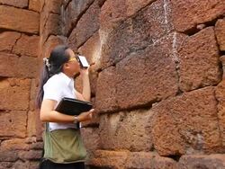 Archaeology Student Survey Stock Footage