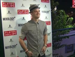 Mark Ballas at Joey Fatone And Kym Johnson Host After Party For Premiere Of Dancing With The Stars At Mixology 101 on 9/24/12 in Los Angeles, CA. Stock Footage