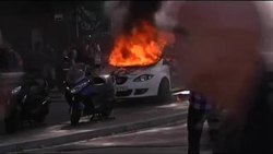 WRAP Clashes as general strike starts against austerity, march News Clip